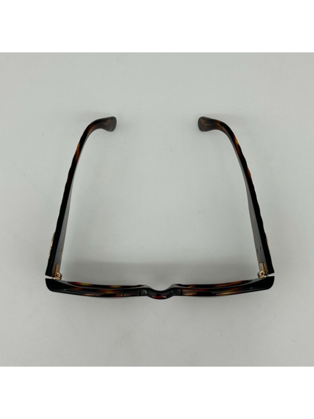 Chanel Vintage Quilted CC Logo Marble Brown Gold Acetate Sunglasses Eyewear - Picture 6 of 11